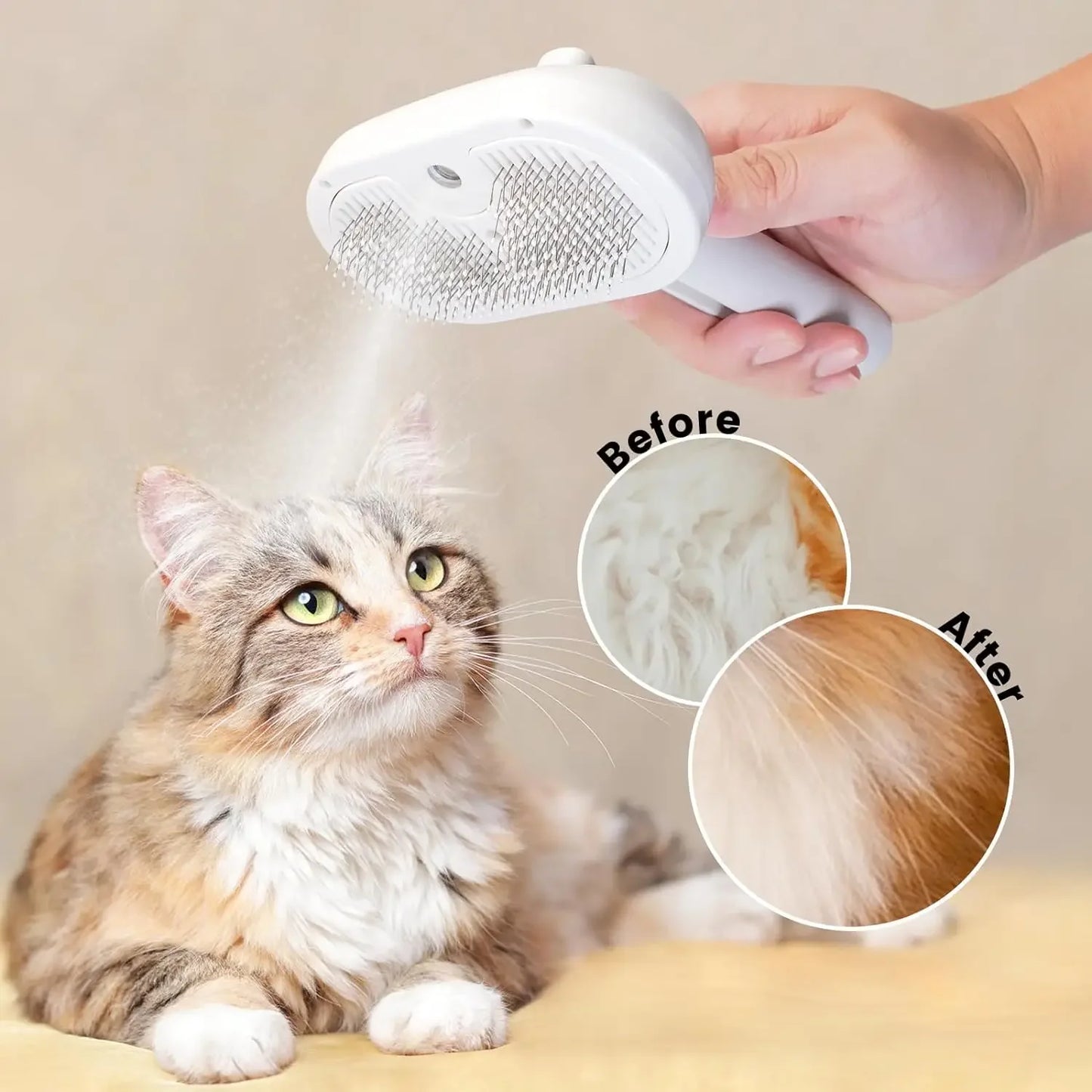 Steam Pet Grooming Comb Brush
