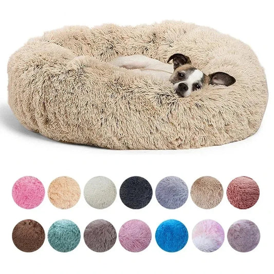 Round Plush Dog Cat Bed
