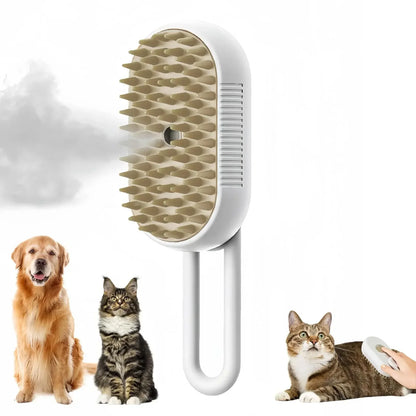 Steam Pet Grooming Comb Brush
