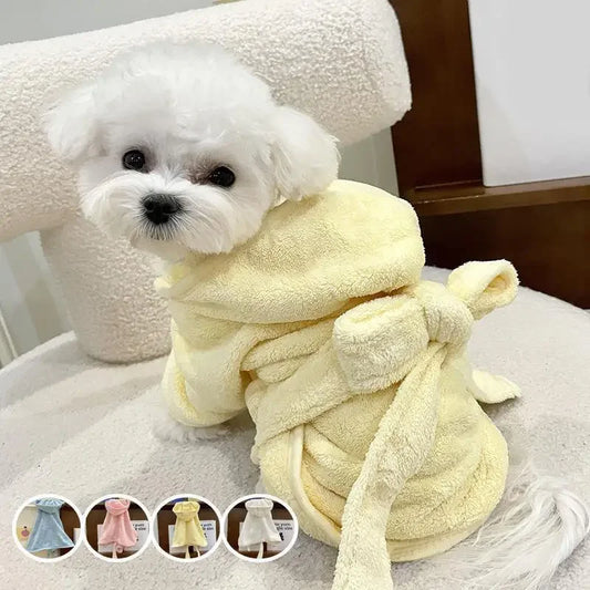 Quick Dry Dog Bath Towel Robe